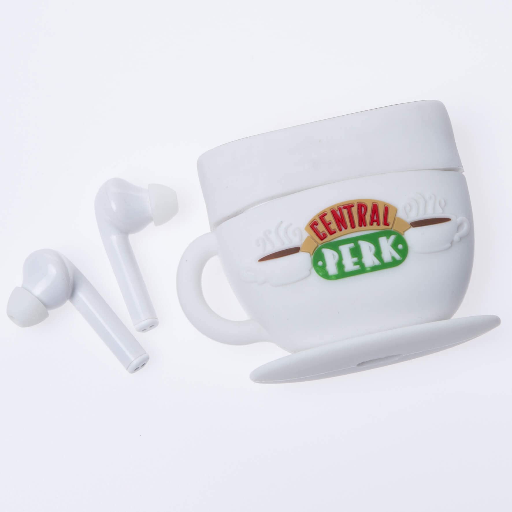 Écouteurs Bluetooth FRIENDS TWS - Tasse de protection Central Perk Cup - True Wireless - Casque Bluetooth 5.0 - Microphone intégré, contrôle tactile intelligent Écouteurs Bluetooth FRIENDS TWS - Tasse de protection Central Perk Cup - True Wireless - Casque Bluetooth 5.0 - Microphone intégré, contrôle tactile intelligent